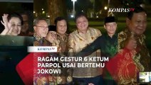 Gestur 6 Ketum Parpol Pasca Bertemu Jokowi, Senyum Megawati hingga Jempol Prabowo