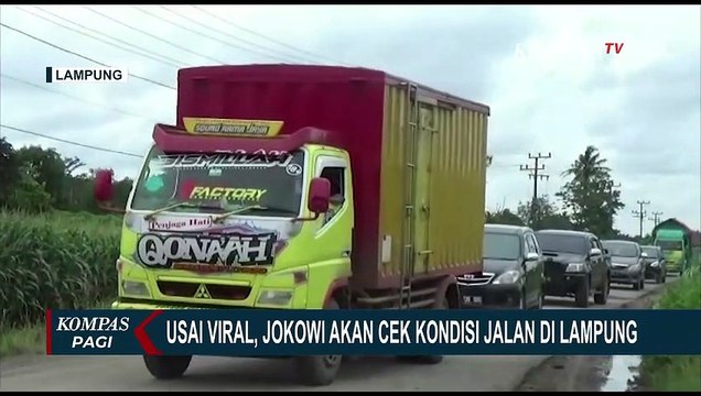 Bakal Ditinjau Langsung oleh Jokowi, Jalan Rusak Lampung Diperbaiki