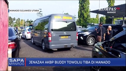 Скачать видео: Jenazah Kasat Narkoba Polres Jaktim Tiba Di Manado