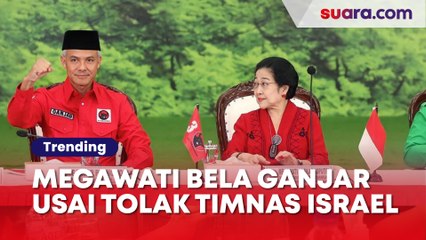 'Nyanyian' Megawati Bela Ganjar yang Diserang Usai Tolak Timnas Israel, Singgung Konstitusi