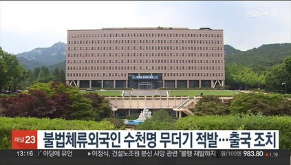 불법체류외국인 수천명 무더기 적발…출국 조치