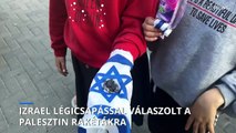 Izrael légicsapásokkal válaszolt a palesztin rakétákra