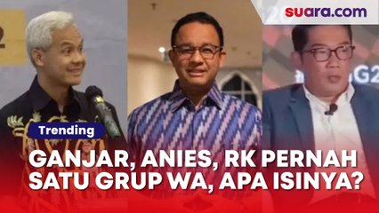 Download Video: Fakta Ganjar Pranowo Pernah Satu Grup WA Sama Anies Baswedan dan Kang Emil