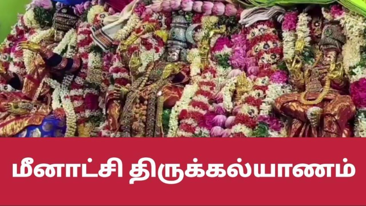 பரமக்குடி மீனாட்சி அம்மன் கோயிலில் திருக்கல்யாணம் !