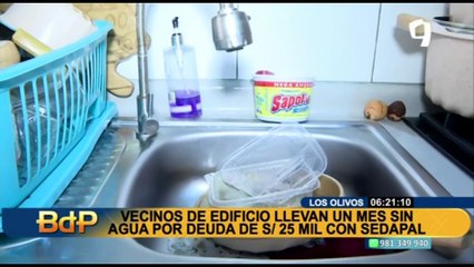 Los Olivos: Sedapal se compromete a restablecer servicio de agua que suspendió hace un año