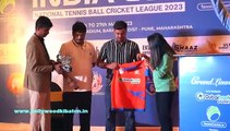 Grand Launch of India Cup National Tennis Ball Cricket League2023Guests JemmimahRodrigues,DrPVShetty