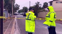 Two police officers stabbed in regional SA, person shot dead