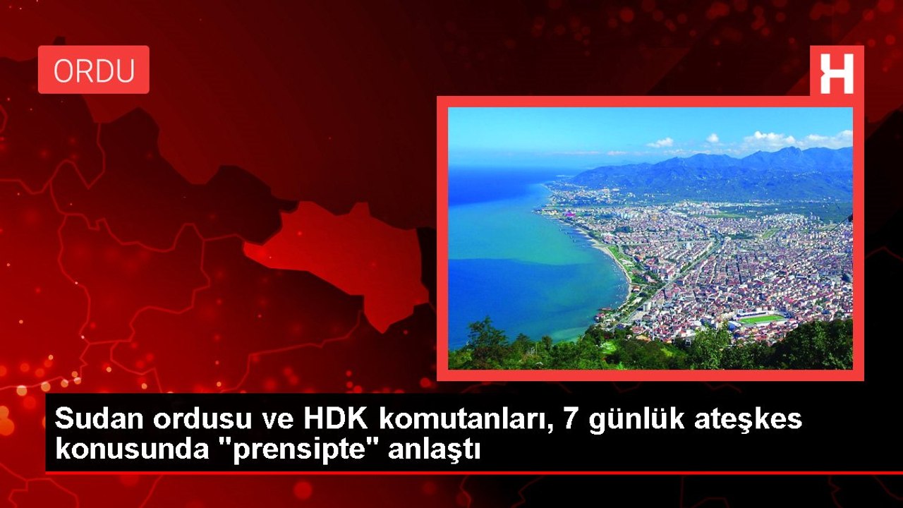 Sudan ordusu ve HDK komutanları, 7 günlük ateşkes konusunda "prensipte" anlaştı