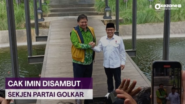 Agenda Bertemu Airlangga Hartarto, Cak Imin Disambut Sekjen Partai Golkar