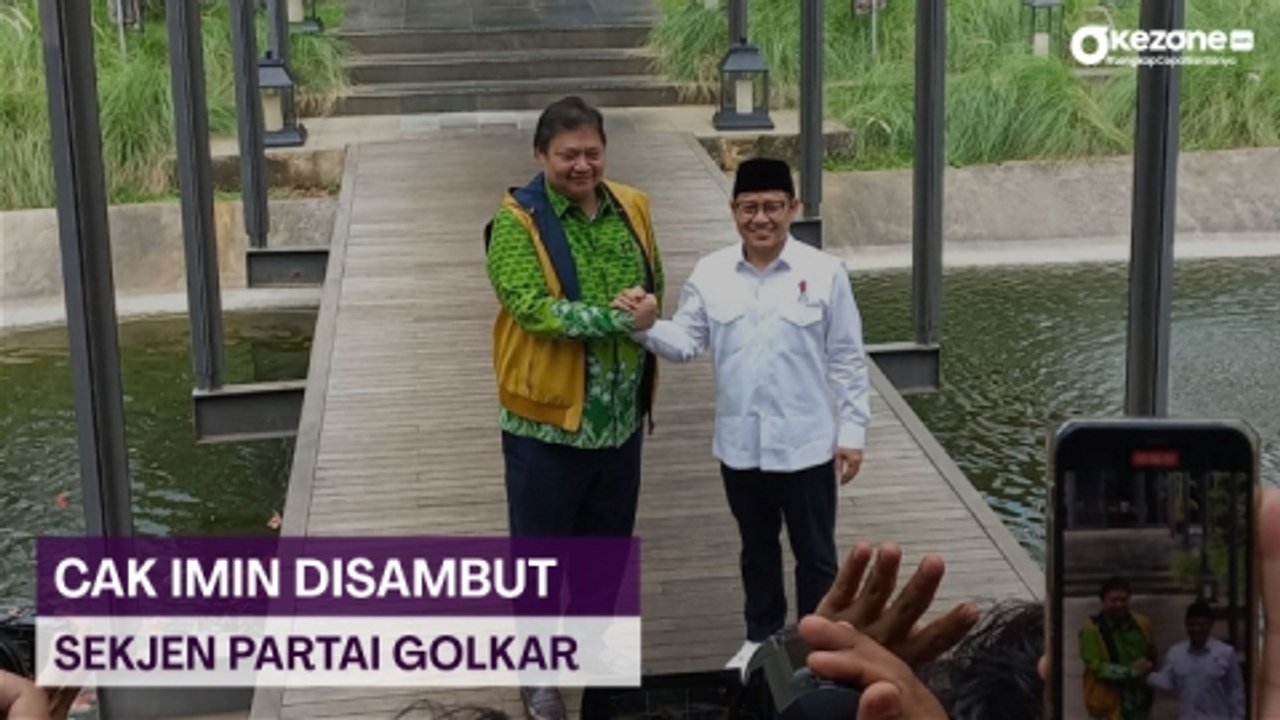 Agenda Bertemu Airlangga Hartarto, Cak Imin Disambut Sekjen Partai Golkar