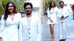 Nawazuddin Siddiqui और Neha Sharma व्हाइट ड्रेस में दिखे खूबसूरत, फिल्म को किया प्रमोट