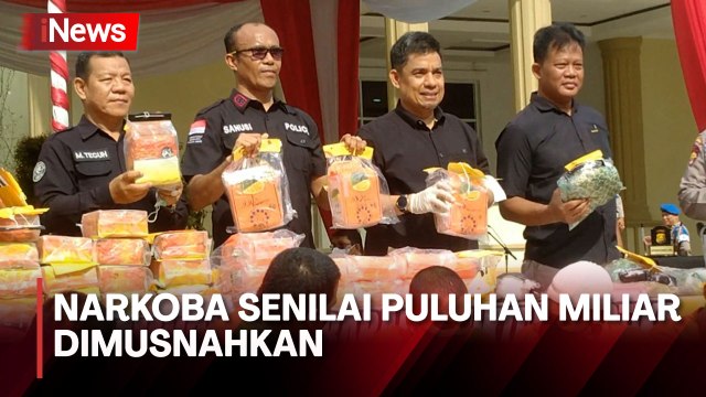 Sabu dan Ekstasi Senilai Rp65 Miliar Dimusnahkan Polda Jambi