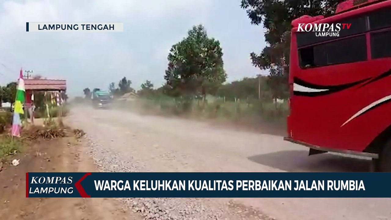 Warga Keluhkan Kualitas Perbaikan Jalan Rumbia