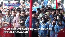 Momen Halalbihalal Terakhir Ganjar sebagai Gubernur Jateng Antrean Mengular