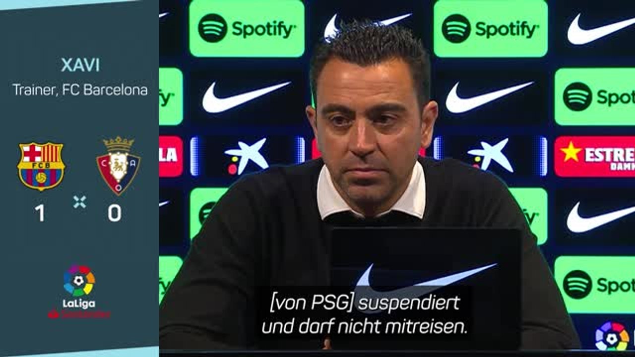 Messi-Suspendierung? Xavi: 'Weiß es nicht'