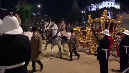 Late night rehearsals take place for King Charles III coronation