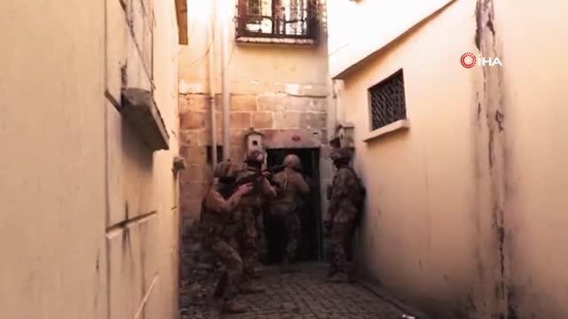 Gaziantep polisinden terör örgütlerine operasyon