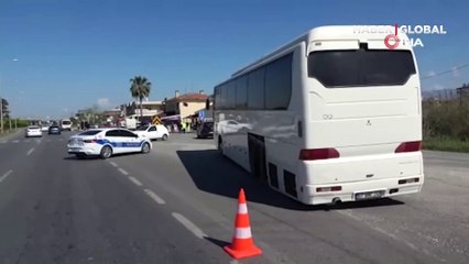 Korkunç an kamerada! Depremden kurtuldu, otobüsten kopan lastiğin çarpmasıyla can verdi
