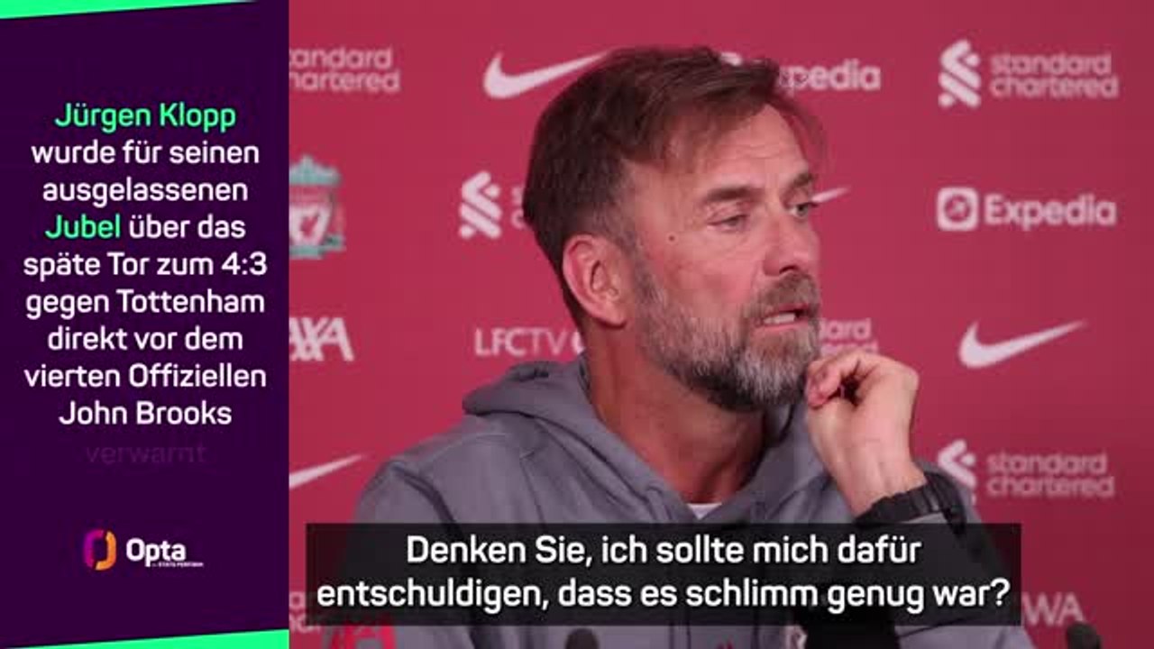 Klopp nach Tottenham-Jubel: 'War es so schlimm?'
