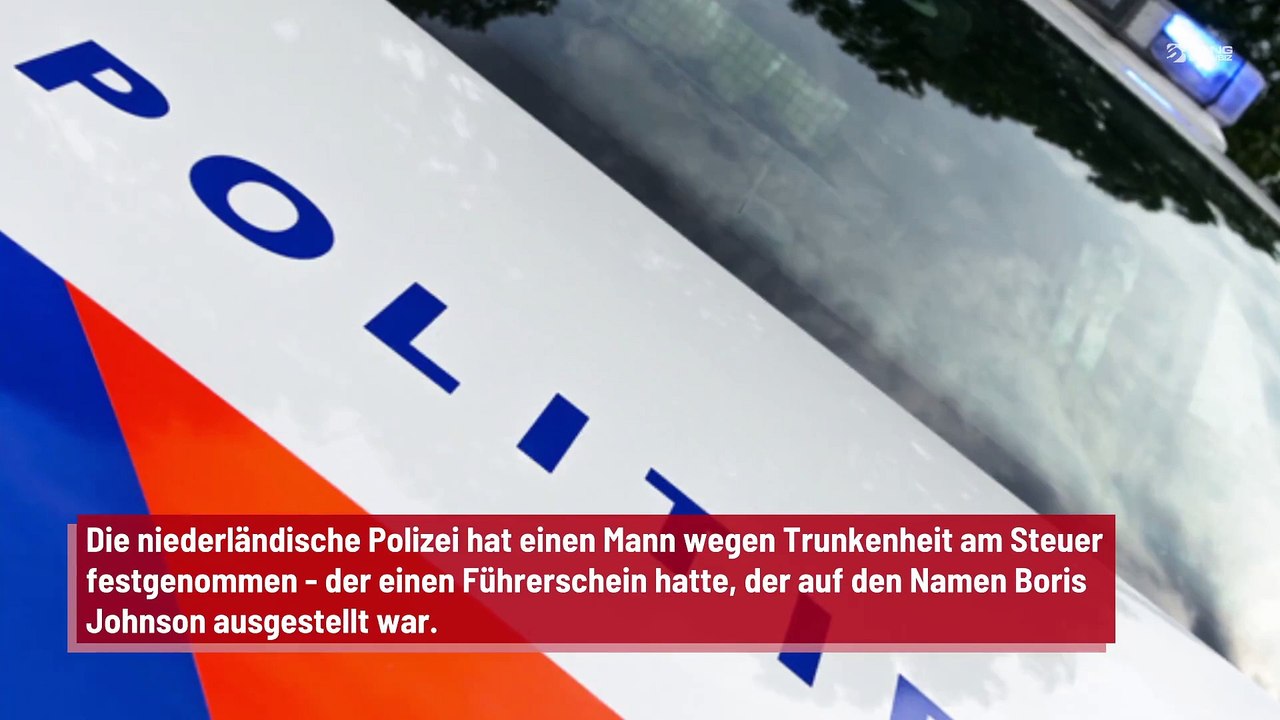 Falscher Boris Johnson wegen Trunkenheit am Steuer verhaftet