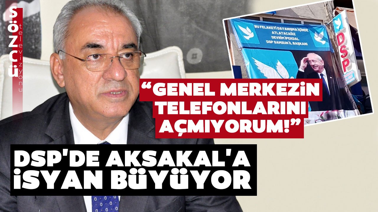 DSP Samsun İl Başkanlığı Kılıçdaroğlu Pankartı Astı! Önder Aksakal'ı Çıldırtacak Görüntü