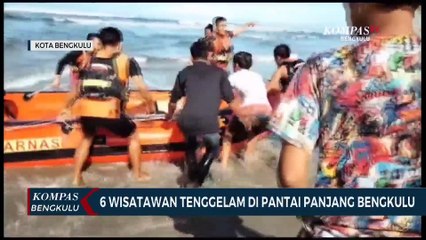 6 Wisatawan Tenggelam di Pantai Panjang Bengkulu