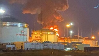 Severe fire at Russian fuel depot