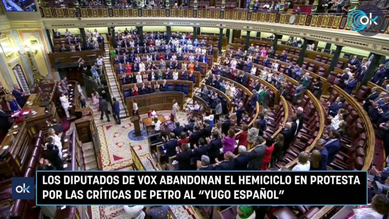 Los diputados de Vox abandonan el hemiciclo en protesta por las ...