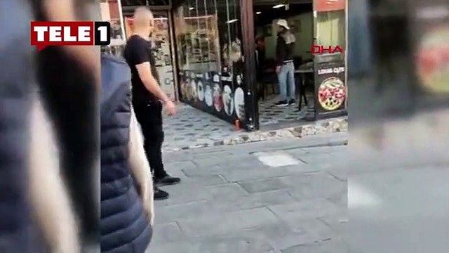 Sahibine sinirlenip lokantayı bastı, ortalığı birbirine kattı