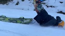 'A Near-DEATH experience!' - Man gets unwanted chiropractic adjustment while sledding