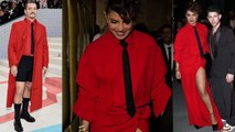 Met Gala 2023: Priyanka Chopra Hollywood Star Pedro Pascal Red Dress में Same Look Viral | Bol