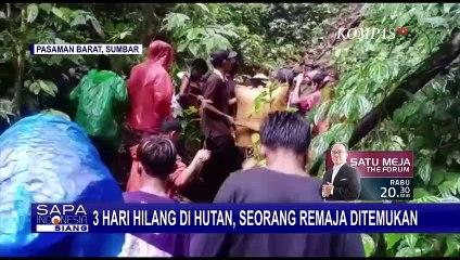 Momen Haru Seorang Remaja Ditemukan Selamat Usai Hilang 3 Hari di Hutan Pasaman Barat
