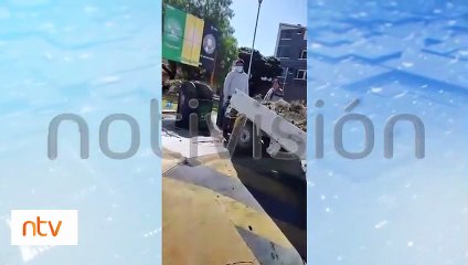 Hacen mal uso del contenedor soterrado