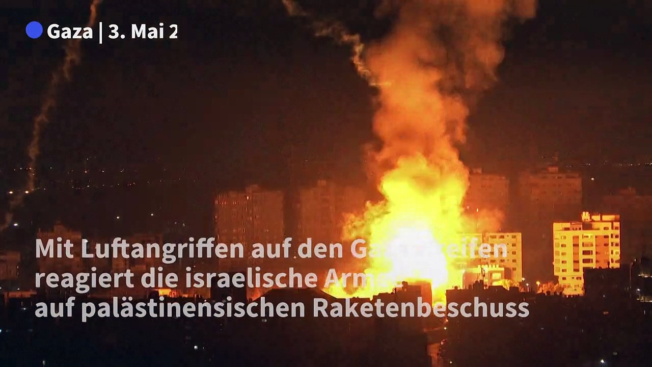 Israel fliegt Luftangriffe auf Gaza nach Raketenbeschuss