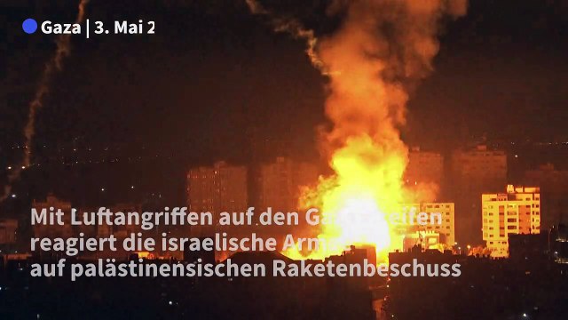 Israel fliegt Luftangriffe auf Gaza nach Raketenbeschuss