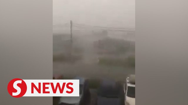 Storm in the midst of heatwave wreaks havoc on JB village
