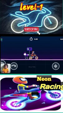 Moto Bike Neon Racing, Level-1, #shorts #youtubeshorts #shortsfeed #ytshorts #shortsyoutube #viral