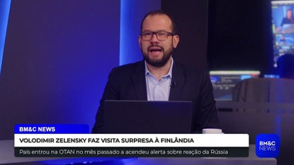 VOLODIMIR ZELENSKY FAZ VISITA SURPRESA À FINLÂNDIA