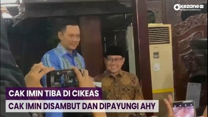 Tiba di Kediaman SBY, Cak Imin Disambut dan Dipayungi AHY