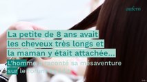 Un papa emmène sa fille de 8 ans se faire raser les cheveux dans le dos de sa mère