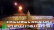 Moscú acusa a Ucrania de atacar con drones el Kremlin y muestra las explosiones