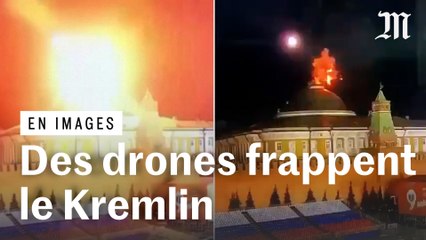Les images du Kremlin visé par une attaque de drones