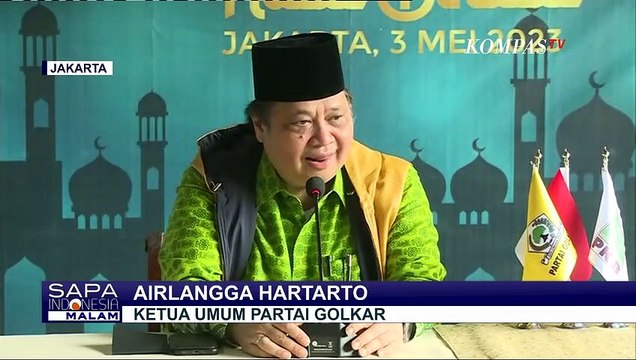 Gunakan Batik Hijau, Ketum Golkar Airlangga Hartarto Temui Cak Imin!
