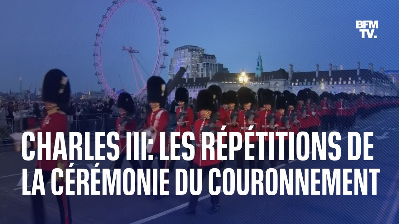 Les images des répétitions de la cérémonie du couronnement de Charles III