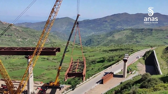 Varo del viadotto Rogillo 2 sulla statale 117 nel Messinese