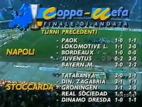 MERCOLEDI DI COPPA : COPPA UEFA, STAGIONE 1988-89, FINALE-ANDATA, NAPOLI-STOCCARDA 2-1!