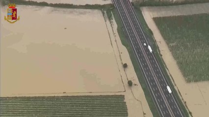 Maltempo, in volo sulle zone alluvionate in Emilia Romagna