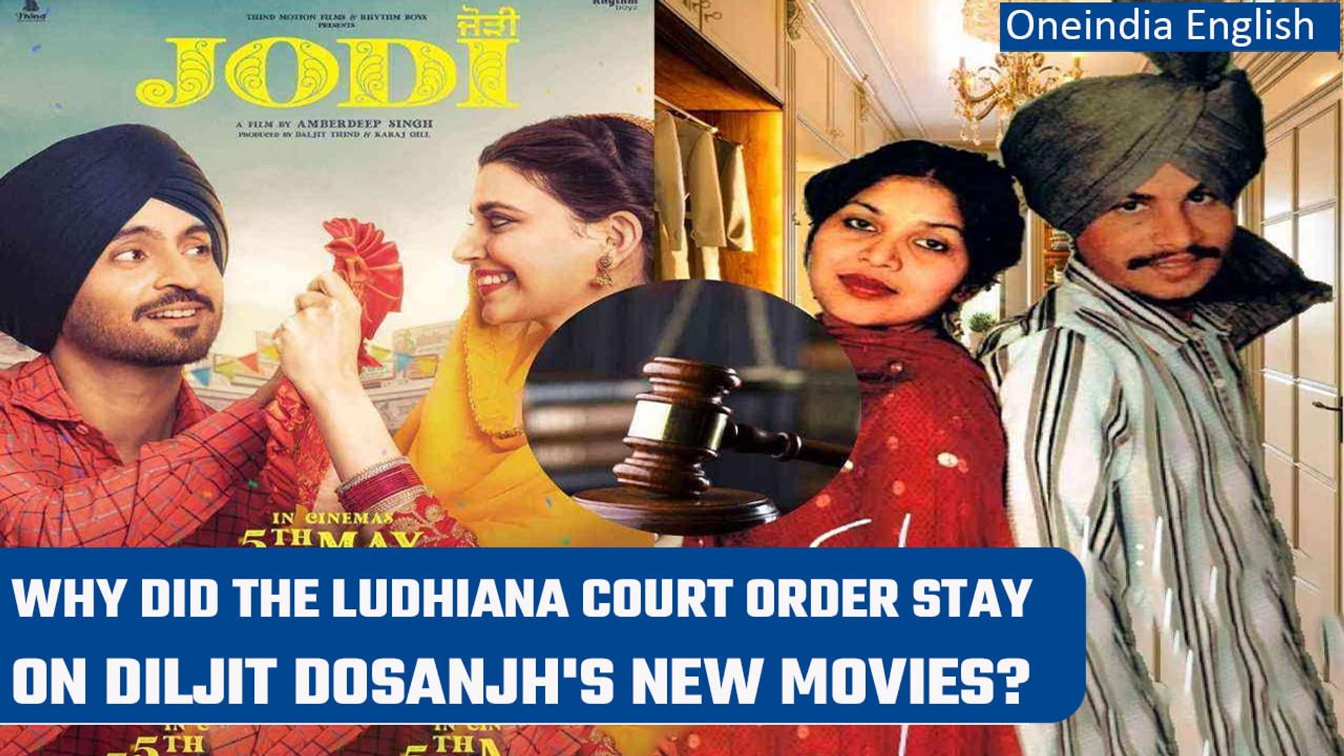 Court stays release of Diljit Dosanjh starrer 'Jodi' after Imtiaz's  'Chamkila' | Oneindia News - video Dailymotion