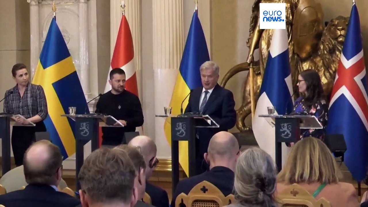 Zu Besuch in Finnland: Selenskyj weist Vorwürfe Moskaus zu Drohnenangriffen zurück