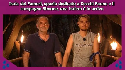 Isola dei Famosi, spazio dedicato a Cecchi Paone e il compagno Simone, una bufera è in arrivo